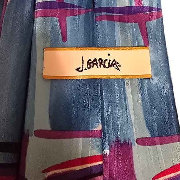 J. Garcia Space Containers Limited Edition Collection Thirty-Eight 100% Silk Tie - Picture 3 of 5